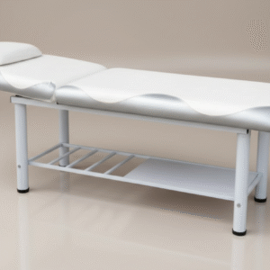 Premium White Salon Facial & Spa Bed with Headrest | Professional Beauty Treatment Bed