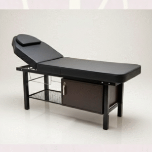 Premium Salon Facial & Massage Bed with Storage Cabinet | Professional Beauty Treatment Table