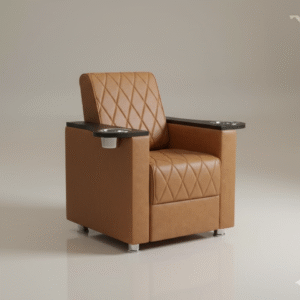 Professional Manicure Pedicure Salon Chair with Dual Manicure Bowls | Nail Salon Chair