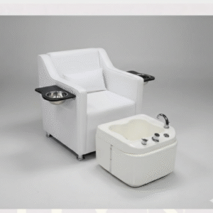 Luxury Pedicure Spa Chair with Foot Spa Tub | Professional Pedicure Chair for Nail Salon