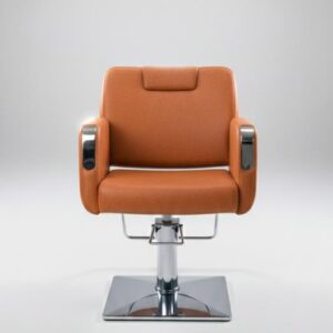 Modern Hydraulic Salon Styling Chair with Metal Armrests | Premium Salon Chair