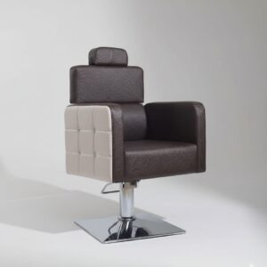 Luxury Hydraulic Salon Styling Chair with Adjustable Headrest | Modern Hair Cutting Chair