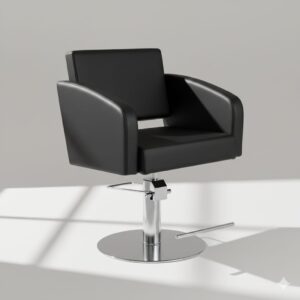 Professional Hydraulic Salon Styling Chair | Modern Hair Cutting Chair with Round Base