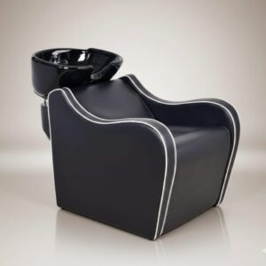 Modern Salon Shampoo Chair with Ceramic Basin | Professional Hair Wash Station
