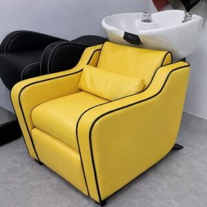 Modern Salon Shampoo Chair with Ceramic Basin | Professional Hair Wash Station