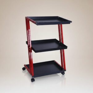Professional Metal Salon Trolley with Wheels | Beauty Salon Equipment Cart